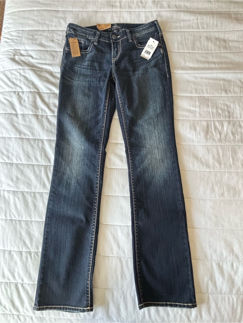 Silver Aiko Jeans NWT mid slim bootcut W29 L33